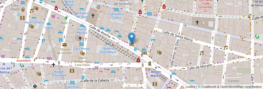 Mapa de ubicacion de Santander en 西班牙, Comunidad De Madrid, Comunidad De Madrid, Área Metropolitana De Madrid Y Corredor Del Henares, Madrid.