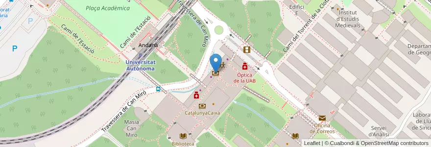 Mapa de ubicacion de Santander en 西班牙, Catalunya, Barcelona, Barcelonès, Barcelona.