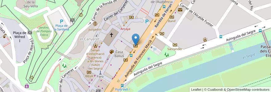 Mapa de ubicacion de Santander en スペイン, マドリード州, Comunidad De Madrid, Área Metropolitana De Madrid Y Corredor Del Henares, Pozuelo De Alarcón.