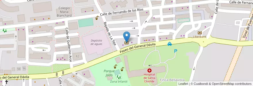 Mapa de ubicacion de Santander en 스페인, Castilla Y León, Valladolid, Valladolid.