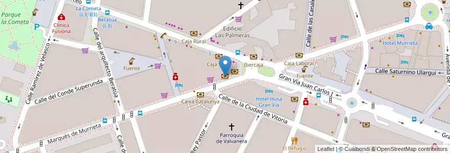 Mapa de ubicacion de Santander en Испания, Риоха, Риоха, Логронья.
