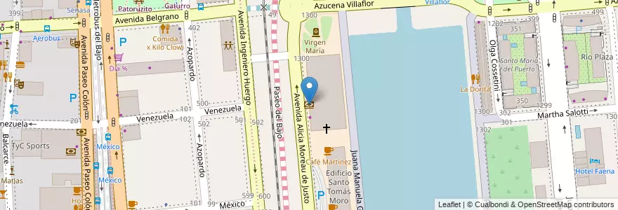 Mapa de ubicacion de Santander Río, Puerto Madero en Argentina, Ciudad Autónoma De Buenos Aires, Comuna 1, Buenos Aires.