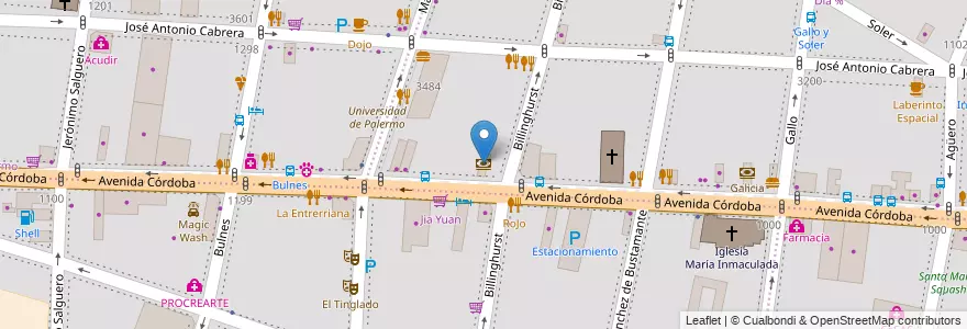 Mapa de ubicacion de Santander Río, Recoleta en آرژانتین, Ciudad Autónoma De Buenos Aires, Comuna 2, Buenos Aires.