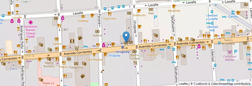 Mapa de ubicacion de Santander Río, San Nicolas en Argentina, Ciudad Autónoma De Buenos Aires, Comuna 1, Buenos Aires.