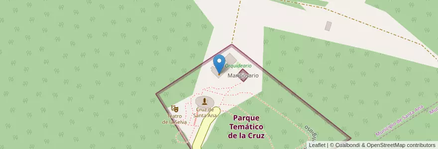 Mapa de ubicacion de Santero Bar en Arjantin, Misiones, Departamento Candelaria, Municipio De Santa Ana.