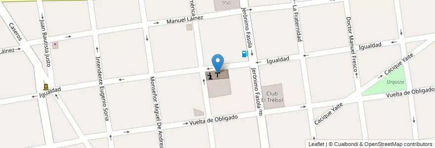 Mapa de ubicacion de Santiago Apostol y San Carlos Borromeo en Arjantin, Buenos Aires, Partido De Morón.