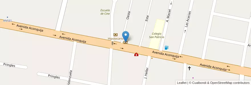 Mapa de ubicacion de santiago del estero en الأرجنتين, Tucumán, Departamento Yerba Buena, Yerba Buena.