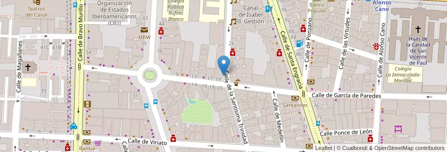 Mapa de ubicacion de SANTISIMA TRINIDAD, CALLE, DE LA,27 en スペイン, マドリード州, Comunidad De Madrid, Área Metropolitana De Madrid Y Corredor Del Henares, Madrid.