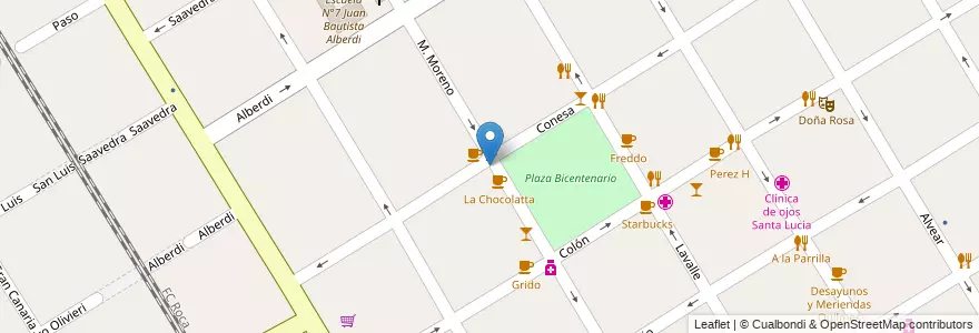 Mapa de ubicacion de Santo Arado Cocina al Disco en アルゼンチン, ブエノスアイレス州, Partido De Quilmes, Quilmes.
