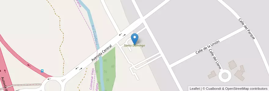 Mapa de ubicacion de Santo Domingo en إسبانيا, منطقة مدريد, منطقة مدريد, Cuenca Del Medio Jarama.