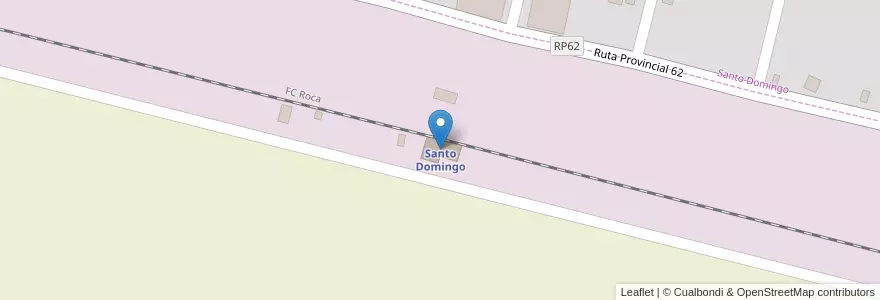 Mapa de ubicacion de Santo Domingo en Arjantin, Buenos Aires, Partido De Maipú.