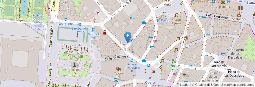 Mapa de ubicacion de SANTO DOMINGO, CUESTA, DE,1 en Espanha, Comunidade De Madrid, Comunidade De Madrid, Área Metropolitana De Madrid Y Corredor Del Henares, Madrid.