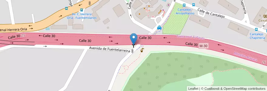 Mapa de ubicacion de Santo Domingo de la Calzada en اسپانیا, بخش خودمختار مادرید, بخش خودمختار مادرید, Área Metropolitana De Madrid Y Corredor Del Henares, مادرید.