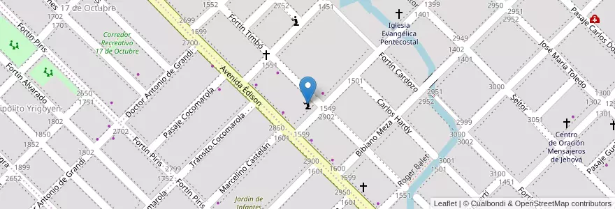 Mapa de ubicacion de Santuario de adoración al Gauchito Gil en Argentina, Chaco, Departamento San Fernando, Resistencia, Resistencia.