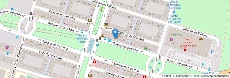 Mapa de ubicacion de Sanur en Испания, Мадрид, Мадрид, Área Metropolitana De Madrid Y Corredor Del Henares, Мадрид.