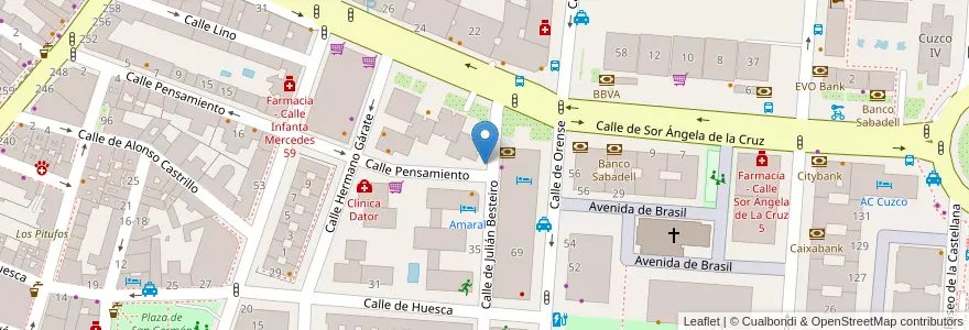 Mapa de ubicacion de Sapphire en España, Comunidad De Madrid, Comunidad De Madrid, Área Metropolitana De Madrid Y Corredor Del Henares, Madrid.