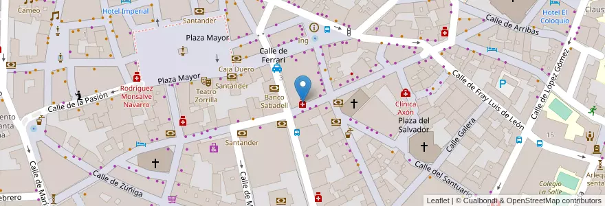 Mapa de ubicacion de Sara M. Cano en اسپانیا, Castilla Y León, Valladolid, Valladolid.