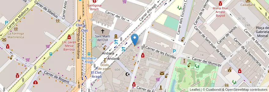 Mapa de ubicacion de Sarfraz Kebabish en Испания, Каталония, Барселона, Барселонес, Барселона.