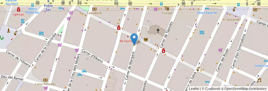 Mapa de ubicacion de Sasha Bar 1968 en İspanya, Catalunya, Barcelona, Barcelonès, Barcelona.