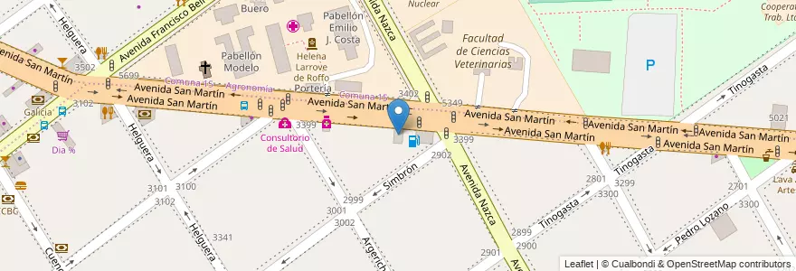 Mapa de ubicacion de Sattiva, Villa del Parque en Argentina, Ciudad Autónoma De Buenos Aires, Buenos Aires, Comuna 11.