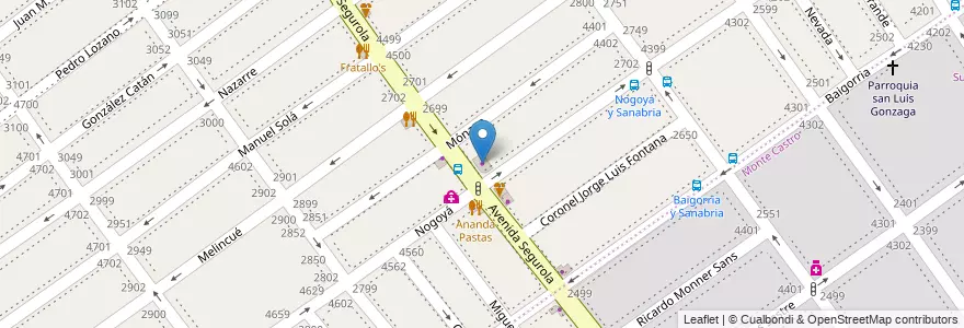 Mapa de ubicacion de Saun Eventos, Villa Devoto en الأرجنتين, Ciudad Autónoma De Buenos Aires, Buenos Aires, Comuna 10, Comuna 11.