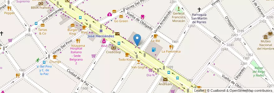 Mapa de ubicacion de Savarese, Belgrano en Arjantin, Ciudad Autónoma De Buenos Aires, Buenos Aires, Comuna 13.