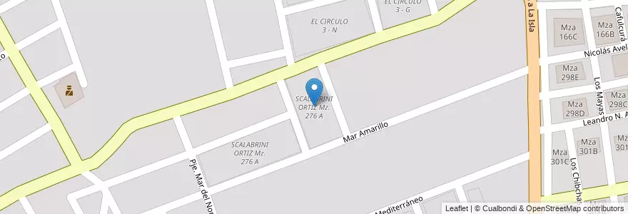 Mapa de ubicacion de SCALABRINI ORTIZ Mz. 276 A en 아르헨티나, Salta, Capital, Municipio De Salta, Salta.