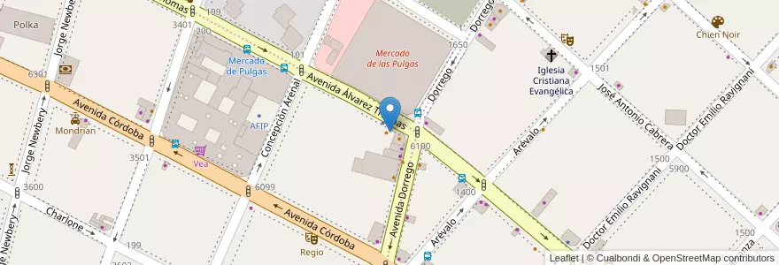 Mapa de ubicacion de Scannapieco, Chacarita en Argentina, Ciudad Autónoma De Buenos Aires, Buenos Aires.