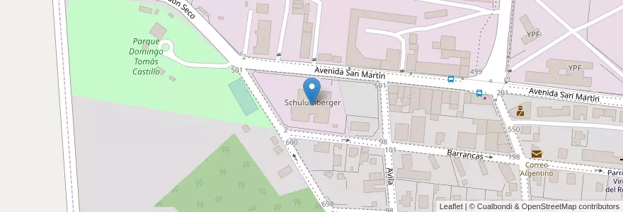 Mapa de ubicacion de Schulumberger en Argentina, Chile, Santa Cruz, Comisión De Fomento De Cañadón Seco, Deseado, Cañadón Seco.