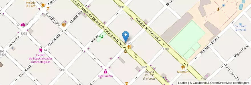 Mapa de ubicacion de Schuster & Cia en アルゼンチン, ブエノスアイレス州, Partido De San Fernando, San Fernando.