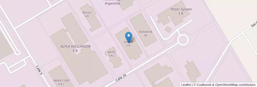 Mapa de ubicacion de SEBINA S.A. en Argentinië, Buenos Aires, Partido Del Pilar, Fátima.