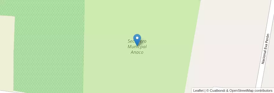 Mapa de ubicacion de Secadero Municpal Anaco en آرژانتین, San Juan, شیلی, Angaco.