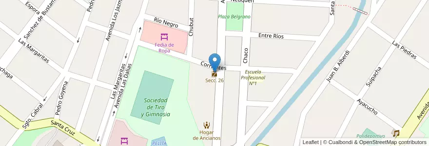 Mapa de ubicacion de Secc. 26 en Аргентина, Жужуй, Departamento San Pedro, Municipio De San Pedro De Jujuy.