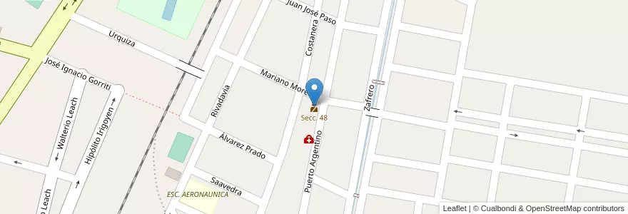 Mapa de ubicacion de Secc. 48 en Arjantin, Jujuy, Departamento San Pedro, Municipio De San Pedro De Jujuy.