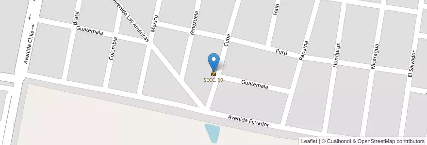 Mapa de ubicacion de SECC. 60 en الأرجنتين, Jujuy, Departamento El Carmen, Municipio De Perico, Perico.