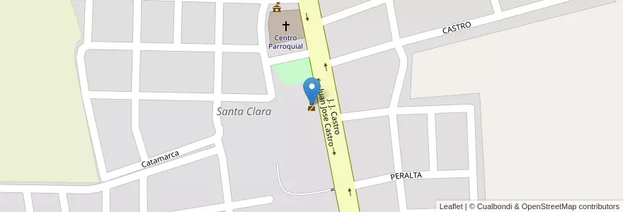 Mapa de ubicacion de Secc.28 en 아르헨티나, Jujuy, Departamento Santa Bárbara, Municipio De Santa Clara.