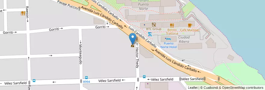 Mapa de ubicacion de Seccional 8ª en アルゼンチン, サンタフェ州, Departamento Rosario, Municipio De Rosario, ロサリオ.