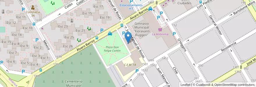 Mapa de ubicacion de Secretaría de Desarrollo Social y Comunitario en الأرجنتين, ريو نيغرو, Departamento Adolfo Alsina, Viedma, Viedma.