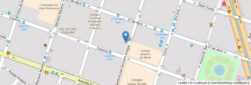 Mapa de ubicacion de Secretaría de Planificación y Gestión Institucional en 아르헨티나, Córdoba, Departamento Capital, Pedanía Capital, Córdoba, Municipio De Córdoba.