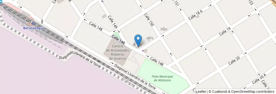 Mapa de ubicacion de Secretaría de Seguridad - Centro Operativo Municipal en 阿根廷, 布宜诺斯艾利斯省, Partido De Berazategui, Berazategui.