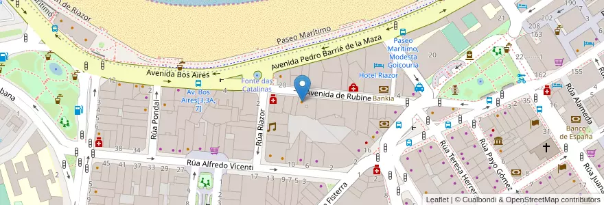 Mapa de ubicacion de Sector 7 en اسپانیا, Galicia / Galiza, A Coruña, A Coruña, A Coruña.