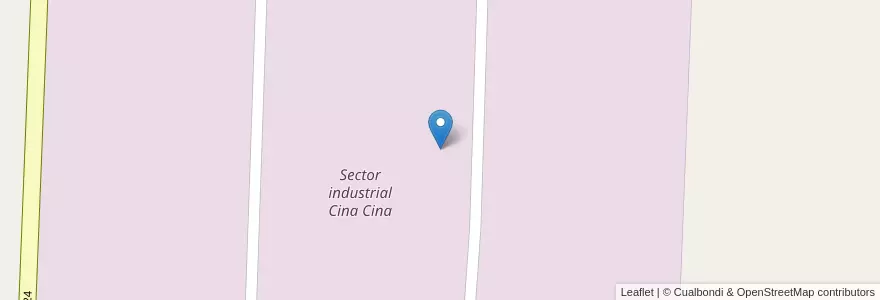Mapa de ubicacion de Sector industrial Cina Cina en 阿根廷, 布宜诺斯艾利斯省, Partido De General Rodríguez.