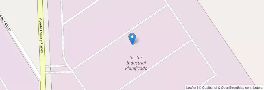 Mapa de ubicacion de Sector Industrial Planificado en الأرجنتين, بوينس آيرس, Partido De General Rodríguez.