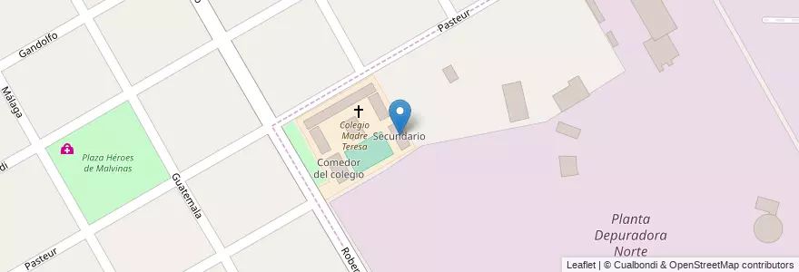 Mapa de ubicacion de Secundario en Argentinië, Buenos Aires, Partido De San Fernando, Victoria.