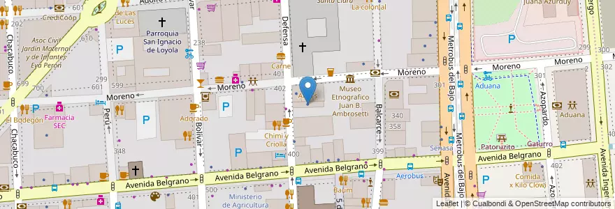 Mapa de ubicacion de Security Defensa Juridica S.A., Montserrat en Argentinië, Ciudad Autónoma De Buenos Aires, Comuna 1, Buenos Aires.