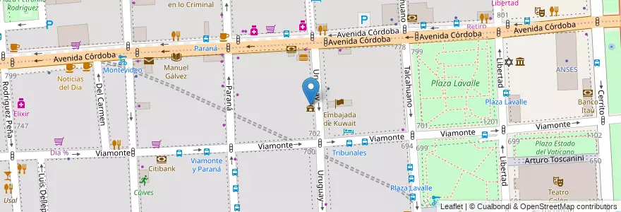 Mapa de ubicacion de Sede Comunal 1, San Nicolas en アルゼンチン, Ciudad Autónoma De Buenos Aires, Comuna 1, ブエノスアイレス.