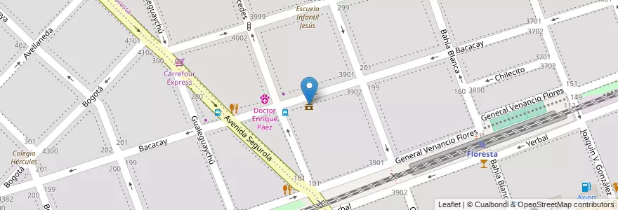 Mapa de ubicacion de Sede Comunal 10, Floresta en الأرجنتين, Ciudad Autónoma De Buenos Aires, Buenos Aires, Comuna 10.