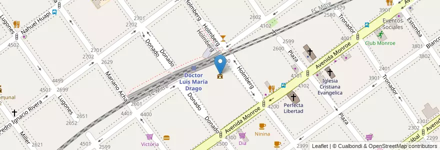 Mapa de ubicacion de Sede Comunal 12, Villa Urquiza en آرژانتین, Ciudad Autónoma De Buenos Aires, Comuna 12, Buenos Aires.