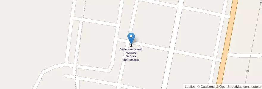 Mapa de ubicacion de Sede Parroquial Nuestra Señora del Rosario en 阿根廷, Tucumán, Departamento Burruyacú, Municipio De Burruyacú, Burruyacú.