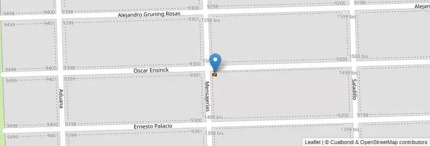 Mapa de ubicacion de Seguridad del barrio en Arjantin, Santa Fe, Departamento Rosario, Municipio De Rosario, Rosario.